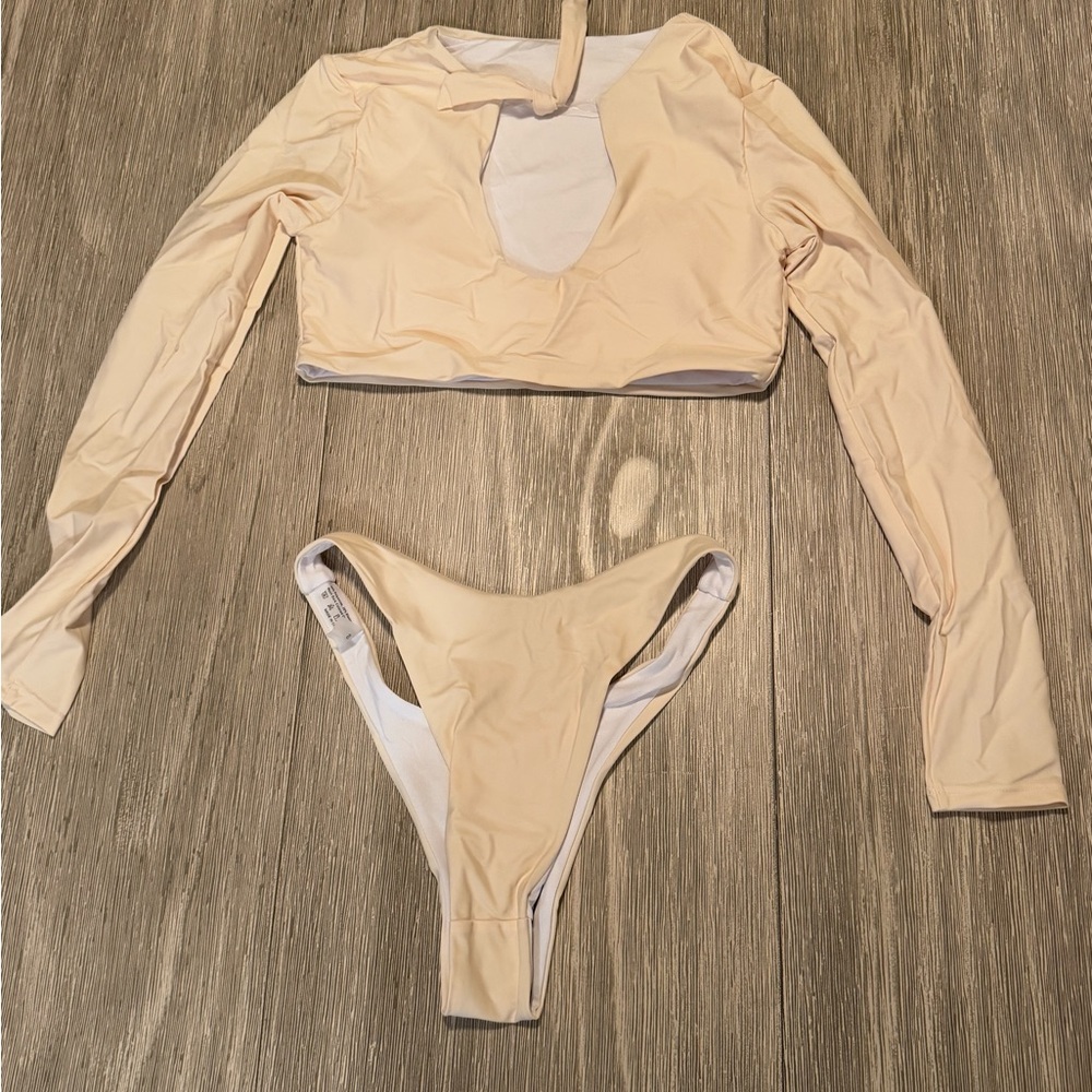 Elegant Cream Bikini Set